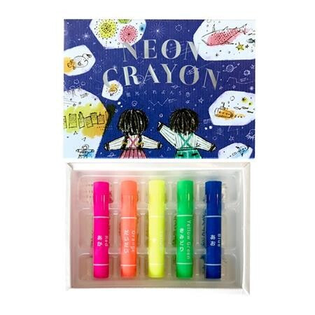 Kokuyo Transparent Neon Crayons – Kinoko Kids